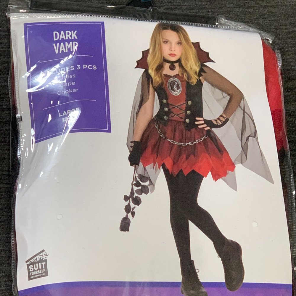Girls Dark Vamp Costume